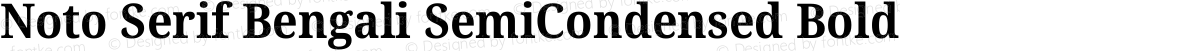 Noto Serif Bengali SemiCondensed Bold