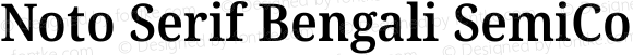 Noto Serif Bengali SemiCondensed SemiBold