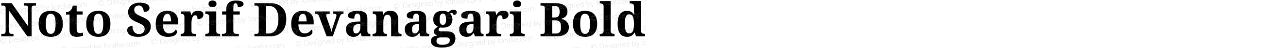 Noto Serif Devanagari Bold