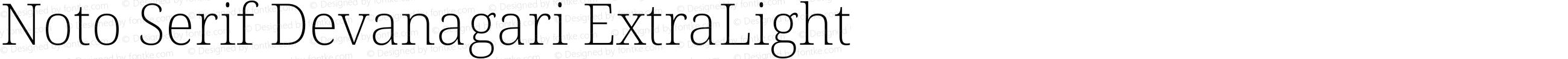 Noto Serif Devanagari ExtraLight