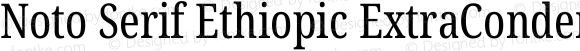 Noto Serif Ethiopic ExtraCondensed Regular