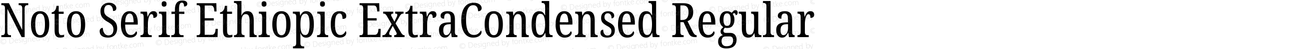 Noto Serif Ethiopic ExtraCondensed Regular