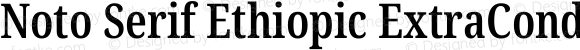 Noto Serif Ethiopic ExtraCondensed SemiBold