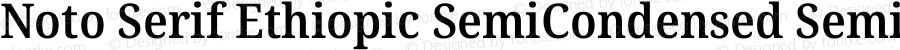 Noto Serif Ethiopic SemiCondensed SemiBold