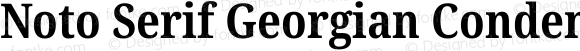 Noto Serif Georgian Condensed Bold