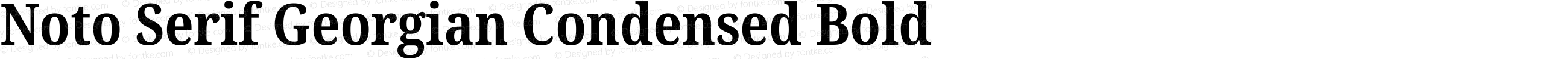 Noto Serif Georgian Condensed Bold