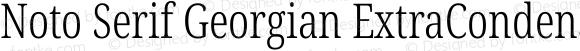 Noto Serif Georgian ExtraCondensed Light