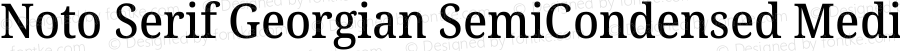 Noto Serif Georgian SemiCondensed Medium