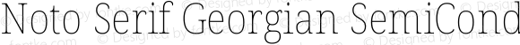 Noto Serif Georgian SemiCondensed Thin