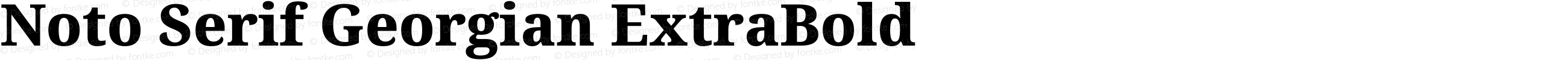 Noto Serif Georgian ExtraBold