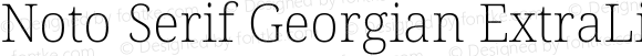 Noto Serif Georgian ExtraLight