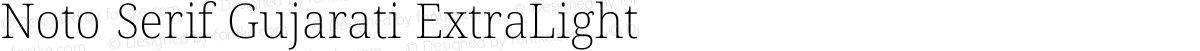 Noto Serif Gujarati ExtraLight