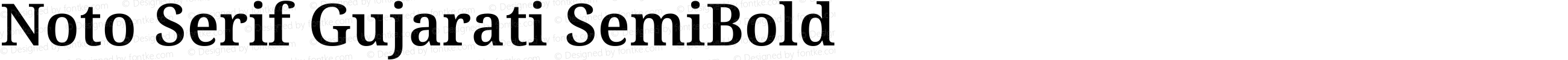 Noto Serif Gujarati SemiBold