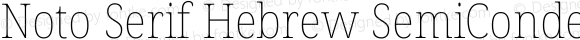 Noto Serif Hebrew SemiCondensed Thin