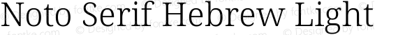 Noto Serif Hebrew Light