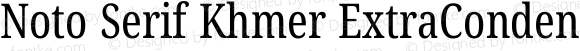 Noto Serif Khmer ExtraCondensed Regular