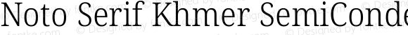 Noto Serif Khmer SemiCondensed Light