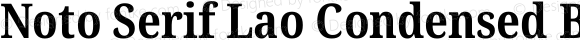 Noto Serif Lao Condensed Bold