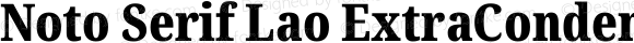 Noto Serif Lao ExtraCondensed Black