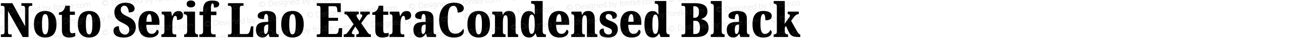 Noto Serif Lao ExtraCondensed Black