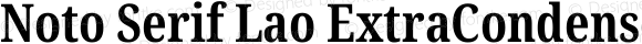 Noto Serif Lao ExtraCondensed Bold