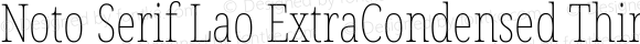 Noto Serif Lao ExtraCondensed Thin