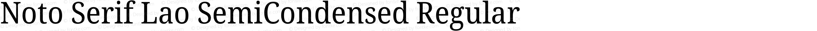 Noto Serif Lao SemiCondensed Regular