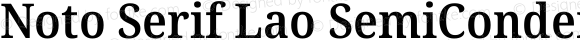 Noto Serif Lao SemiCondensed SemiBold