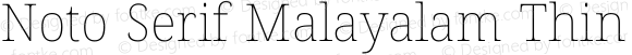 Noto Serif Malayalam Thin