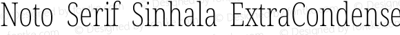 Noto Serif Sinhala ExtraCondensed ExtraLight