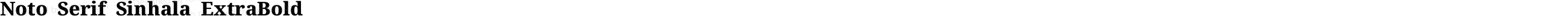 Noto Serif Sinhala ExtraBold