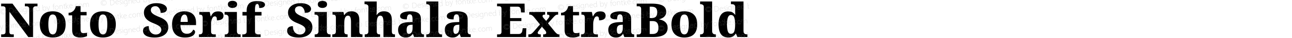 Noto Serif Sinhala ExtraBold