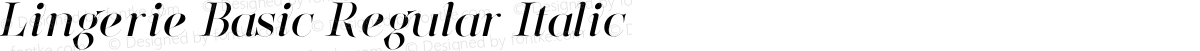 Lingerie Basic Regular Italic