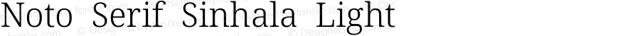 Noto Serif Sinhala Light