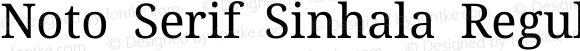 Noto Serif Sinhala Regular