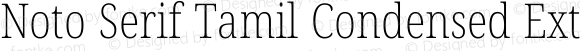 Noto Serif Tamil Condensed ExtraLight