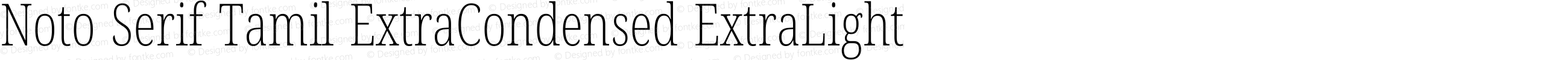 Noto Serif Tamil ExtraCondensed ExtraLight