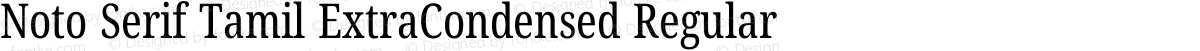 Noto Serif Tamil ExtraCondensed Regular