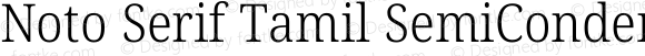 Noto Serif Tamil SemiCondensed Light