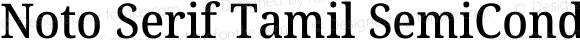 Noto Serif Tamil SemiCondensed Medium Italic