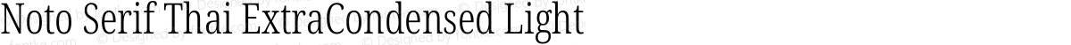 Noto Serif Thai ExtraCondensed Light