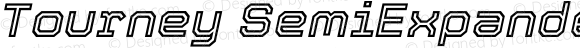 Tourney SemiExpanded Medium Italic