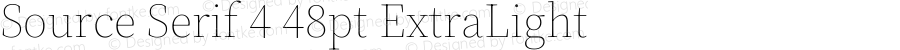 Source Serif 4 48pt ExtraLight