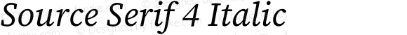 Source Serif 4 Italic