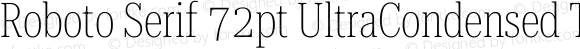 Roboto Serif 72pt UltraCondensed Thin