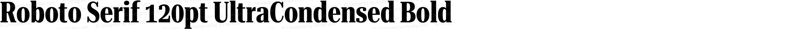 Roboto Serif 120pt UltraCondensed Bold