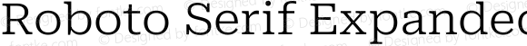 Roboto Serif Expanded Light