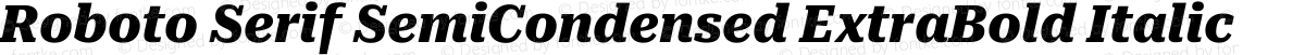 Roboto Serif SemiCondensed ExtraBold Italic