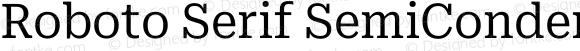 Roboto Serif SemiCondensed Regular