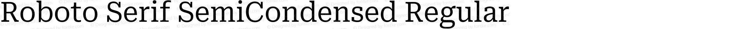 Roboto Serif SemiCondensed Regular